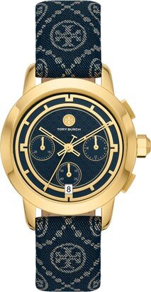 The T-Monogram Chronograph Textile Strap Watch, 37mm