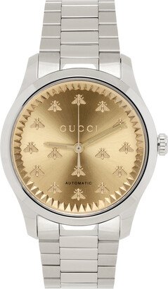 Silver & Gold Bee G-Timeless Watch