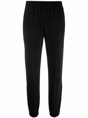 Elasticated-Waist Cotton-Blend Track Trousers