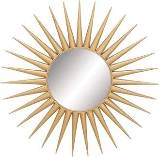 Glam Round Metal Wall Mirror-AA