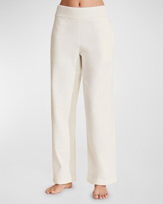 Recycled Boucle Straight-Leg Lounge Pants