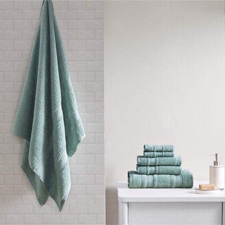 Gracie Mills Adrien Super Soft 6 Piece Cotton Towel Set Teal
