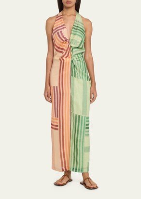 Marisol Twist Halter Midi Dress