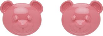 Pink Teddy Bear Earrings