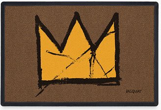Jean-Michel Basquiat King Dark Coir Doormat