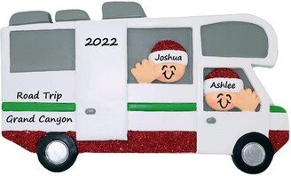 Personalized Rv Camper Ornament Couple Christmas Gift For Campers Travel Family Roadtrip