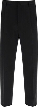 Button Detailed Straight Leg Trousers-AM