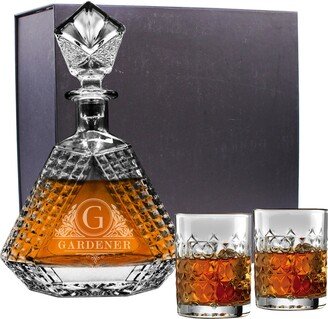 Personalized Decanter & Gift Box, Custom Glasses Customized Triangle Glass With Box