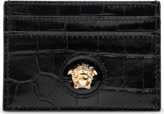 Card Case With Medusa Face - Black