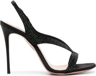 Izzy 105mm crystal-embellished slingback sandals