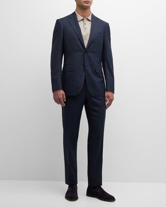 Men's Tonal Check Wool Suit