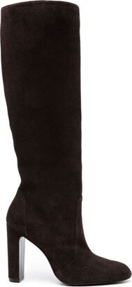 Round-Toe 120mm Suede Boots