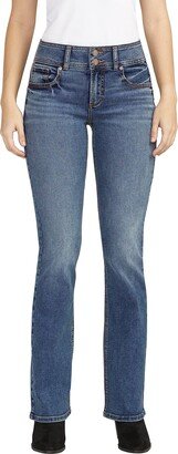 Women's Suki Mid Rise Curvy Fit Slim Bootcut Jeans