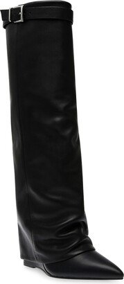 Corenne Foldover Shaft Pointed Toe Knee High Boot