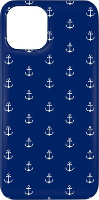 Custom Iphone Cases: Anchor - Cobalt Blue Phone Case, Silicone Liner Case, Matte, Iphone 11 Pro Max, Blue