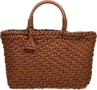 Interwoven-Design Top Handle Bag