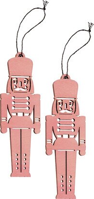 Nutcracker Tie On Pink Set of 2