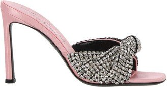 Embellished Slip-On Mules-AI