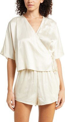 Washable Silk Short Pajamas-AB