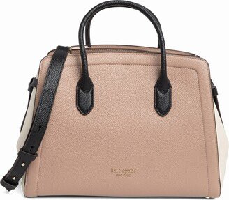 Knott Colorblock Leather Satchel