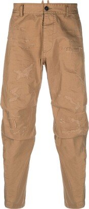 Distressed Tapered Trousers