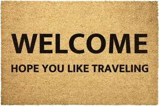 Travel Doormat Outdoor Rug Coir Door Mat Hope You Like Decor Housewarming Home Summer Winter Christmas House Gift