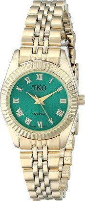 TKO ORLOGI Women's TK648GR Petite Analog Display Quartz Gold Watch