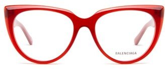 Balenciaga Eyewear Cat-Eye Frame Glasses-AI