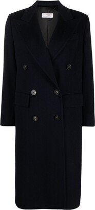 Peak-Lapels Felted Coat