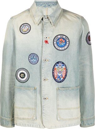 Travel badge denim jacket