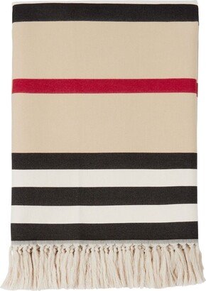 Icon Stripe cotton blanket