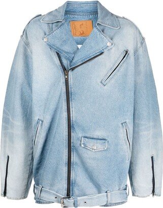 Denim Biker Jacket-AA