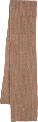 Polo Pony-motif knitted scarf