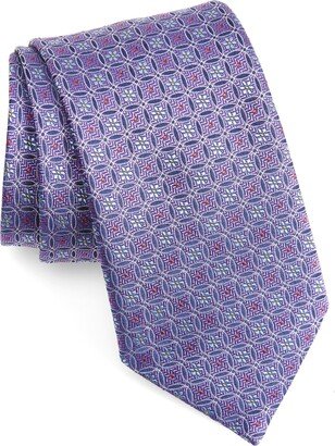 Floral Circle Silk Tie