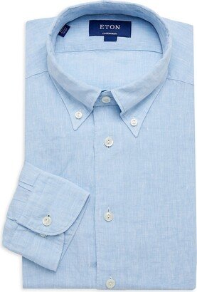 Contemporary Fit Linen Oxford Dress Shirt