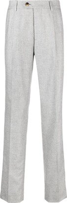 Pressed-Crease Straight-Leg Trousers-AG