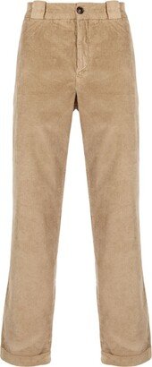 Corduroy Straight-Leg Trousers-AR