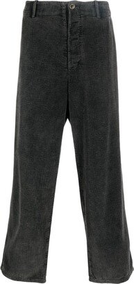 Wide-Leg Corduroy Trousers-AB