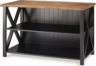 30 Solid Wood Farmhouse Storage Console Table - Saracina Home