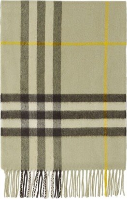 Checked Cashmere Scarf-AA