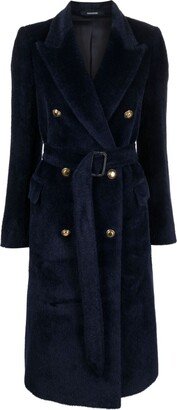 Jole brushed double-breasted coat-AA