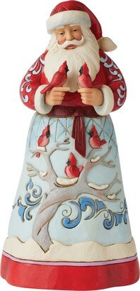 Jim Shore Large Santa and Cardinals Figurine