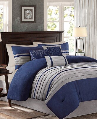 Palmer Faux-Suede 7-Pc. Comforter Set, King