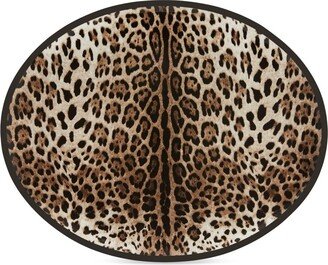 Porcelain Leopard-Print Platter-AA