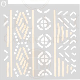 African Print Cookie Stencil