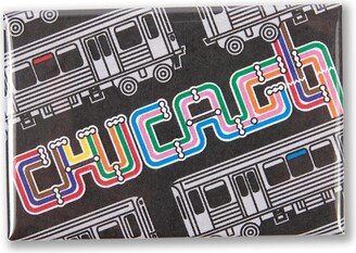 Chicago Transit Type 3 X 2 Magnet - Train Gift, El Train, Magnet, Designed & Assembled In