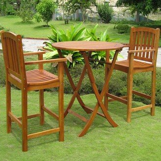 Royal Tahiti Terrassa 3-Piece Bar-Height Bistro Set