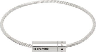 Silver 'Le 7g' Cable Bracelet