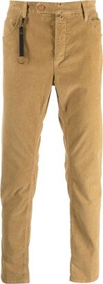 Corduroy Straight-Leg Trousers-AZ