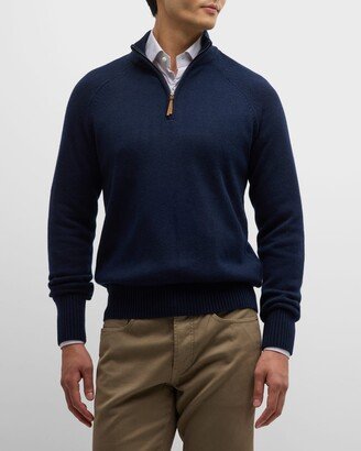 Sid Mashburn Men's Quarter-Zip Cashmere Sweater